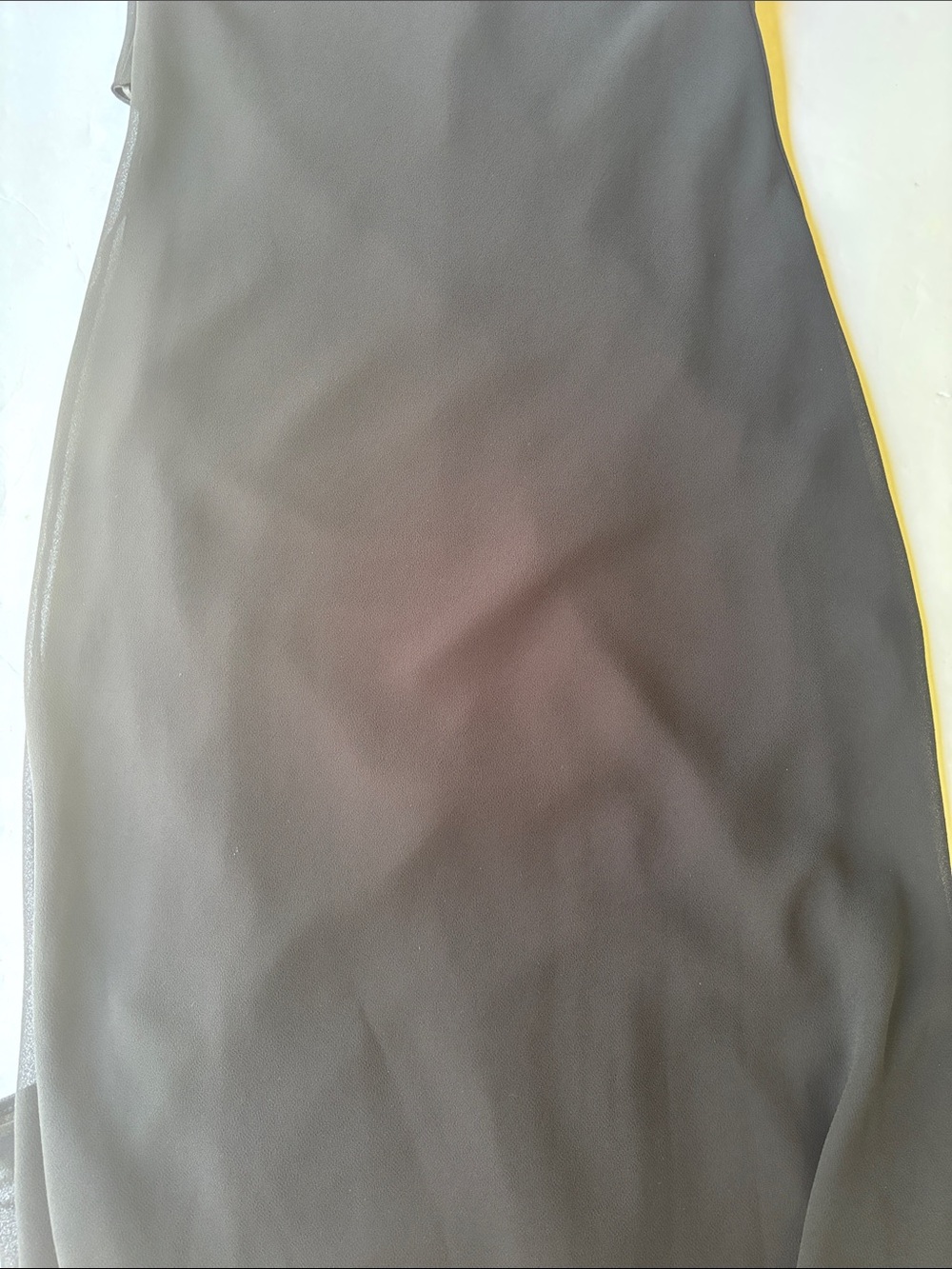 Vintage 90’s Minimalist Black Long Maxi Gown Asymmetrical Bias Homecoming Formal - Picture 12 of 16